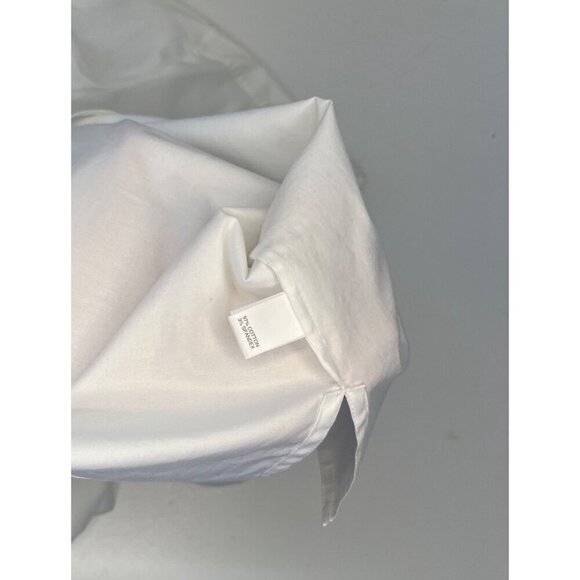 ST. John Sport Tunic Blouse White Convertible Sleeves Gold Button Detail SMALL - Picture 3 of 9